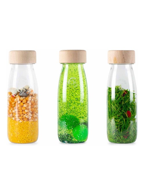 Juguete para bebé pack de 3 botellas sensoriales | Petit Boum - Kiabi
