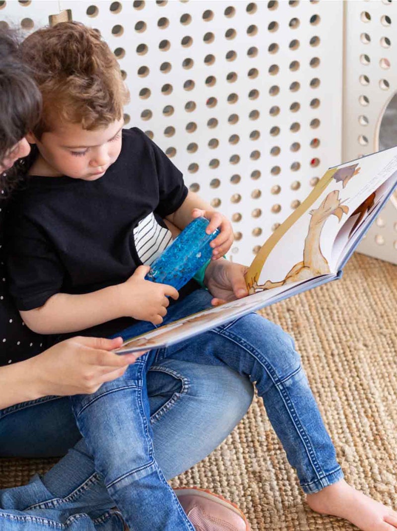 Juguete para bebé pack de 3 botellas sensoriales | Petit Boum Verde/Naranja - Kiabi