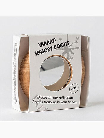 Juguete para bebé sonajero sensorial con espejo | Petit Boum
