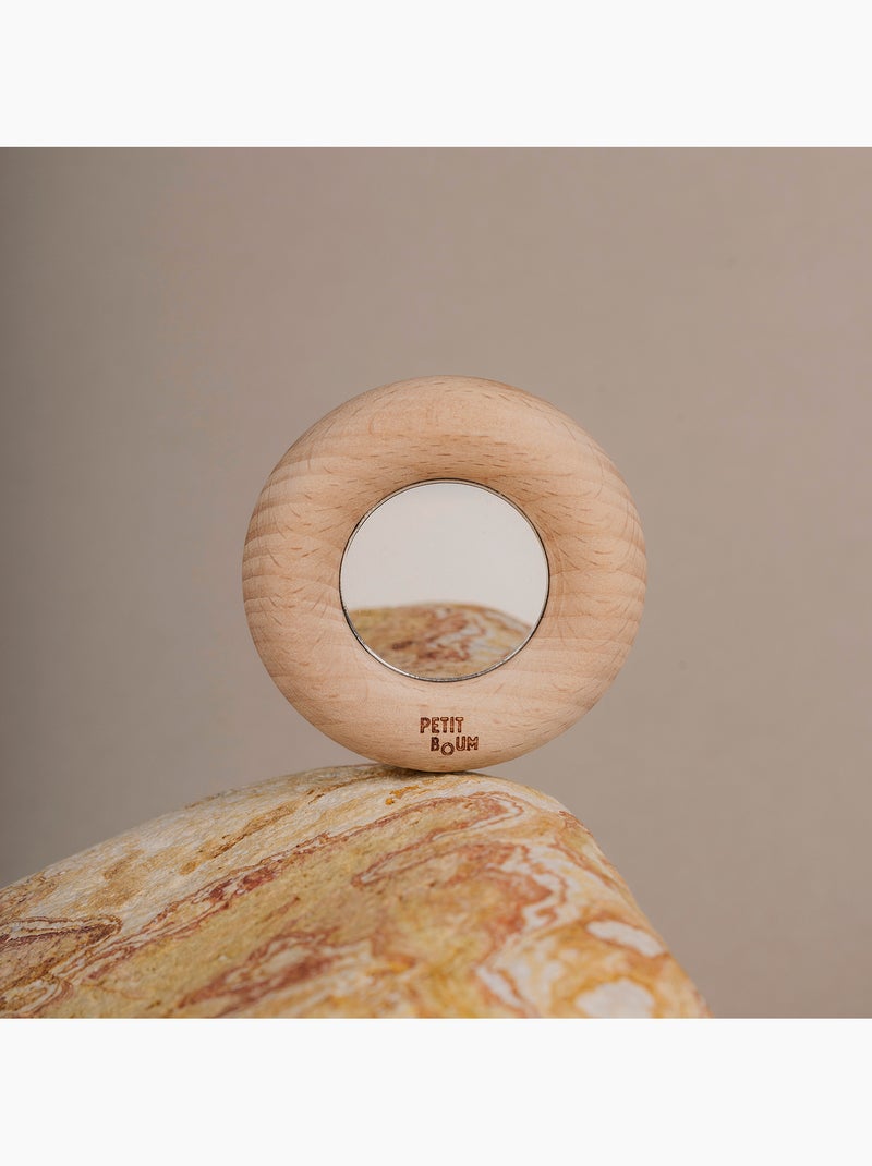 Juguete para bebé sonajero sensorial con espejo | Petit Boum Plateado - Kiabi