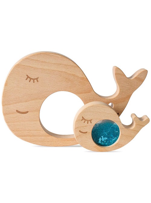 Juguete sensorial bebé puzle de madera ballena | Petit Boum - Kiabi Juguete sensorial bebé puzle de madera ballena | Petit Boum - Kiabi