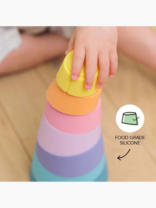 Juguete sensorial pirámide apilable de silicona | OPPI® - Kiabi