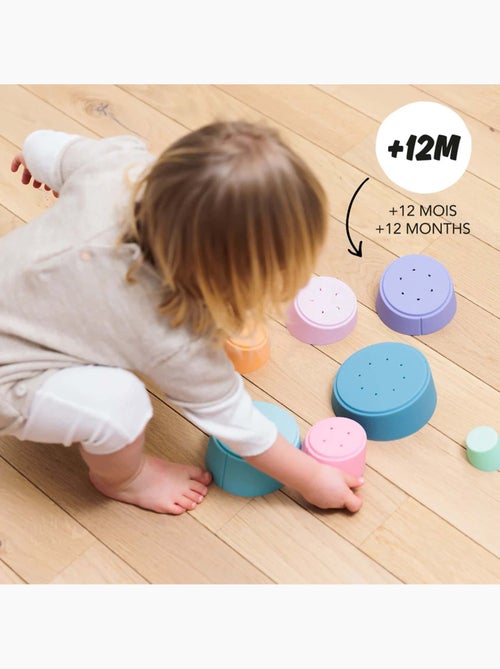 Juguete sensorial pirámide apilable de silicona | OPPI® - Kiabi