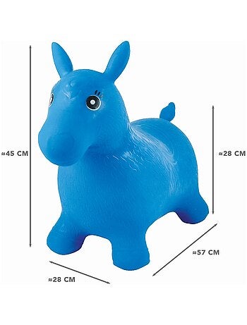 Jumping Poney hinchable con peluche