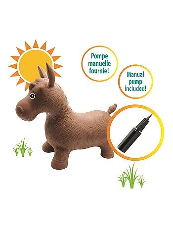 Jumping Poney hinchable con peluche