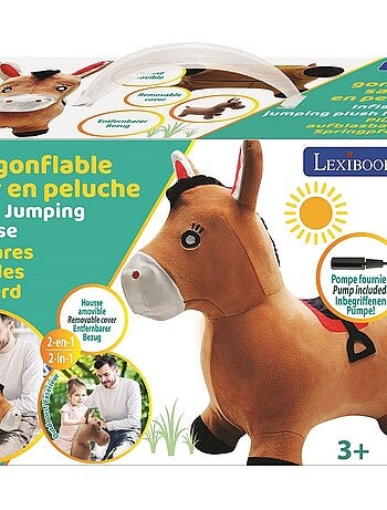 Jumping Poney hinchable con peluche