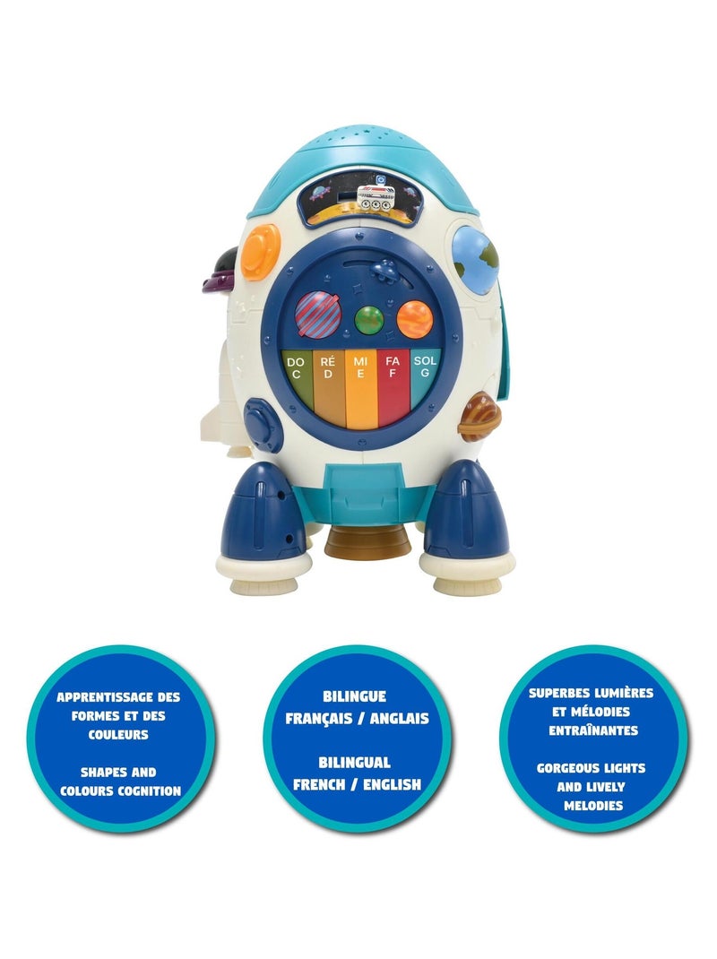 Jupiter, mi cohete interactivo bilingüe (FR/EN). Rojo - Kiabi