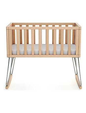 JURABABY - Cuna bebe mecedora ONLY madera - Terracotta - 40 x 80 - 90 x 52 x 75 cm