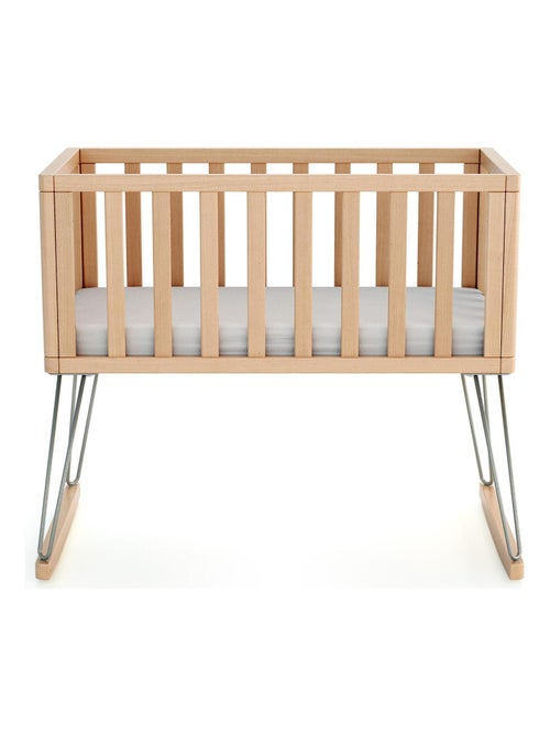JURABABY - Cuna bebe mecedora ONLY madera - Gris - 40 x 80 - 90 x 52 x 75 cm - Kiabi