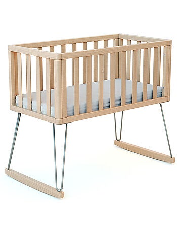 Jurababy - cuna bebe mecedora only madera - terracotta - 40 x 80 - 90 x 52 x 75 cm