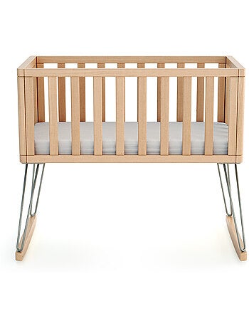 Jurababy - cuna bebe mecedora only madera - terracotta - 40 x 80 - 90 x 52 x 75 cm