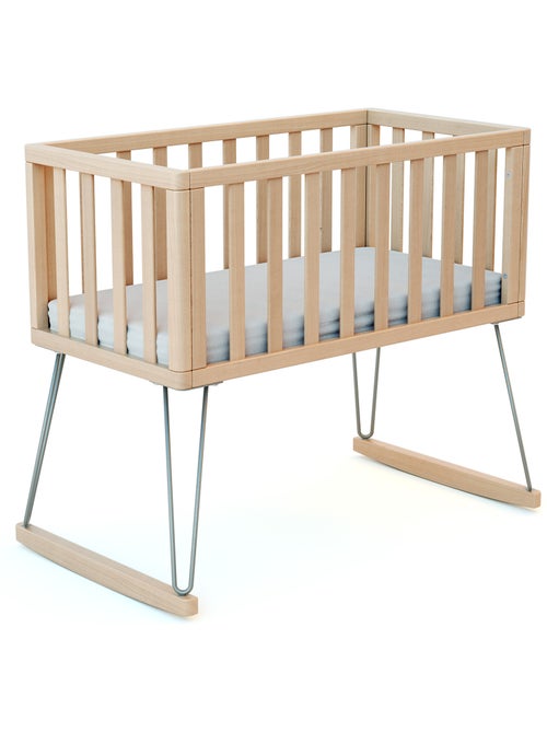 JURABABY - Cuna bebe mecedora ONLY madera - Gris - 40 x 80 - 90 x 52 x 75 cm - Kiabi JURABABY - Cuna bebe mecedora ONLY madera - Gris - 40 x 80 - 90 x 52 x 75 cm - Kiabi