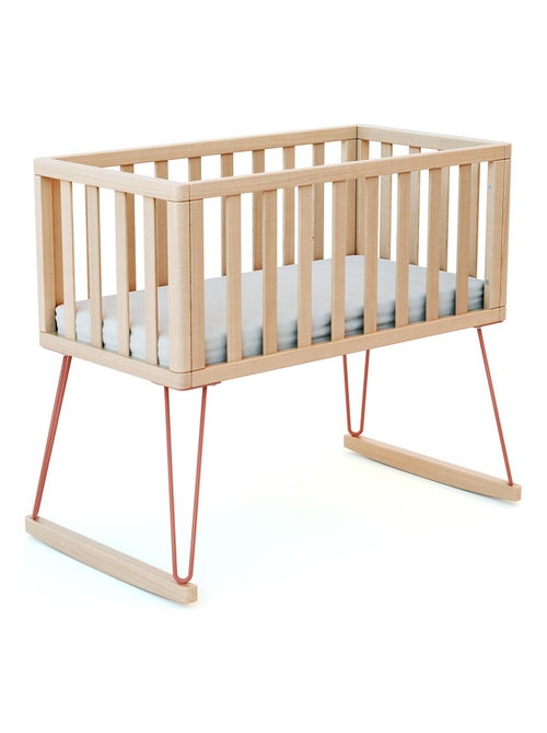 JURABABY - Cuna bebe mecedora ONLY madera - Terracotta - 40 x 80 - 90 x 52 x 75 cm - Kiabi