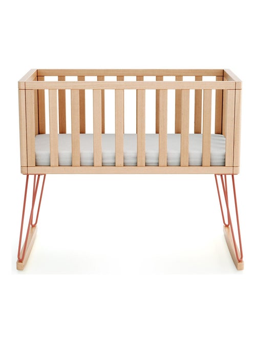 JURABABY - Cuna bebe mecedora ONLY madera - Terracotta - 40 x 80 - 90 x 52 x 75 cm - Kiabi