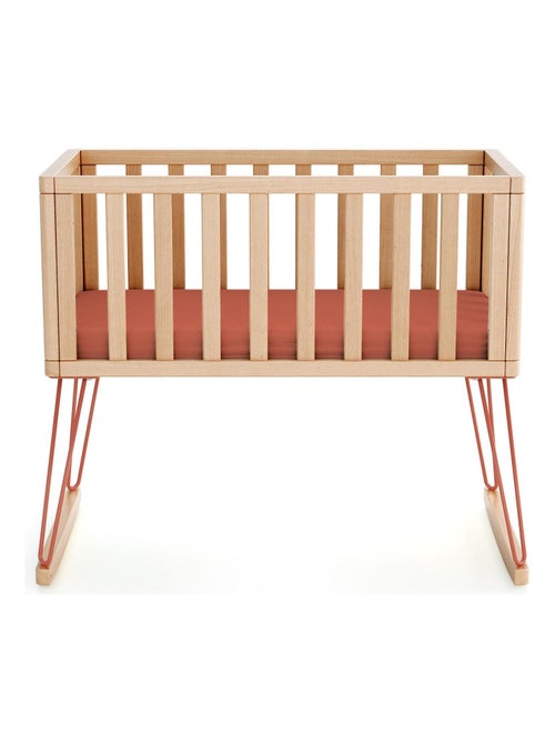 JURABABY - Cuna bebe mecedora ONLY madera - Terracotta - 40 x 80 - 90 x 52 x 75 cm - Kiabi