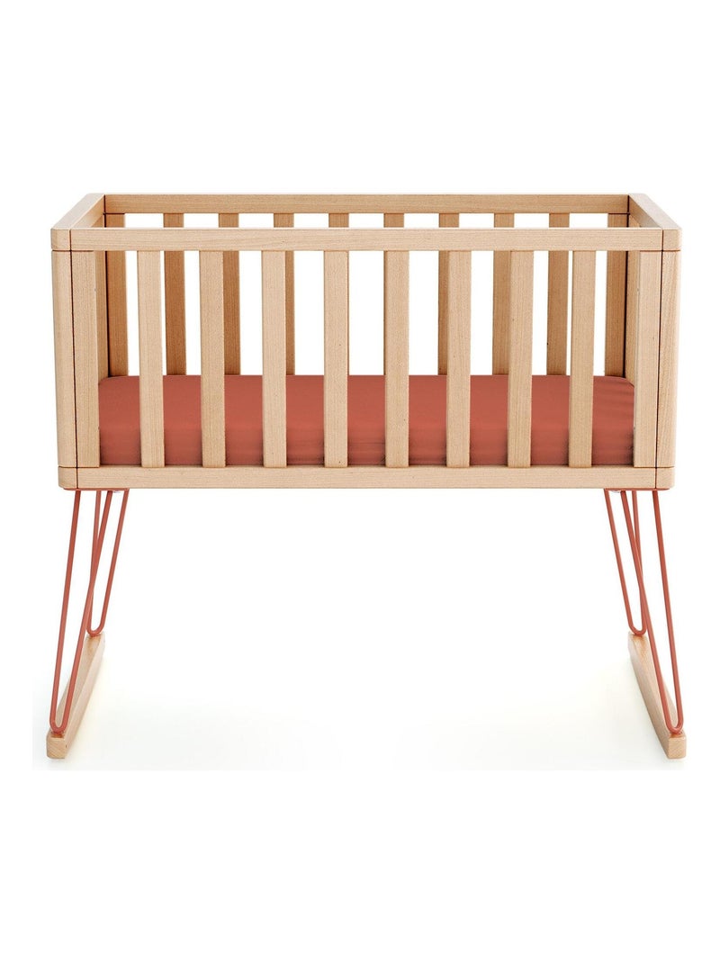 JURABABY - Cuna bebe mecedora ONLY madera - Terracotta - 40 x 80 - 90 x 52 x 75 cm Marrón - Kiabi