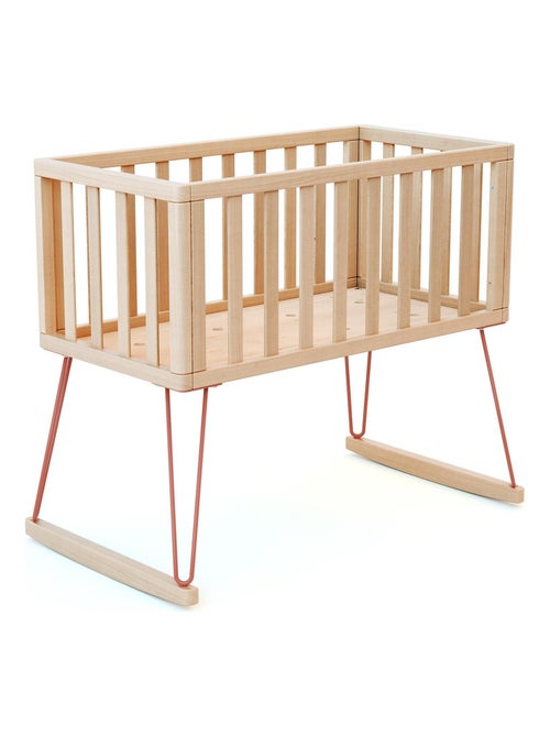 JURABABY - Cuna bebe mecedora ONLY madera - Terracotta - 40 x 80 - 90 x 52 x 75 cm - Kiabi