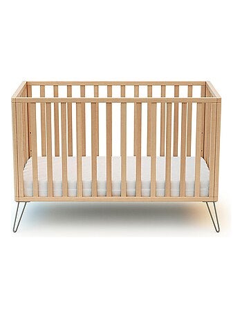 JURABABY - Cuna bebe ONLY madera - Gris - 60 x 120 - 128 x 68 x 86 cm