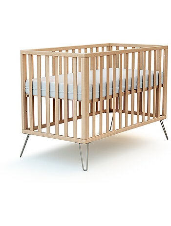 Jurababy - cuna bebe only madera - amarillo - 60 x 120 - 128 x 68 x 86 cm