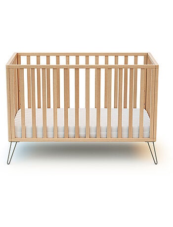 Jurababy - cuna bebe only madera - amarillo - 60 x 120 - 128 x 68 x 86 cm