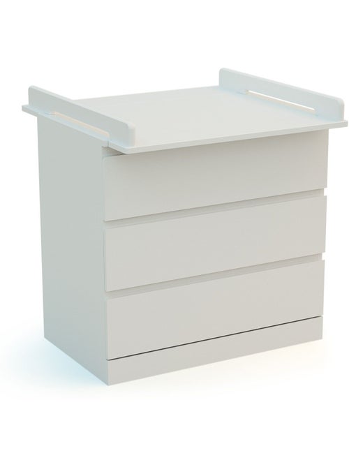 Jurababy - kira cambiador universal de madera de 70 cm para cómoda de bebé - blanco - Kiabi Jurababy - kira cambiador universal de madera de 70 cm para cómoda de bebé - blanco - Kiabi