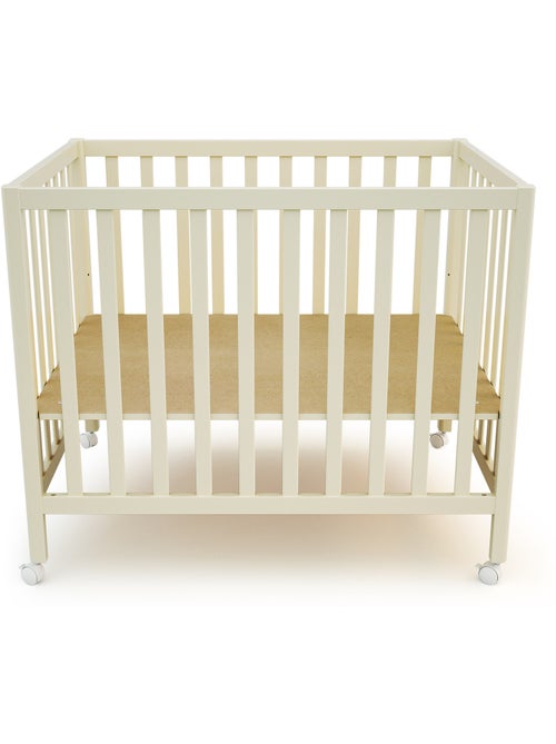JURABABY - Parque infantil rectangular de madera FARA - Blanco Perla - Kiabi