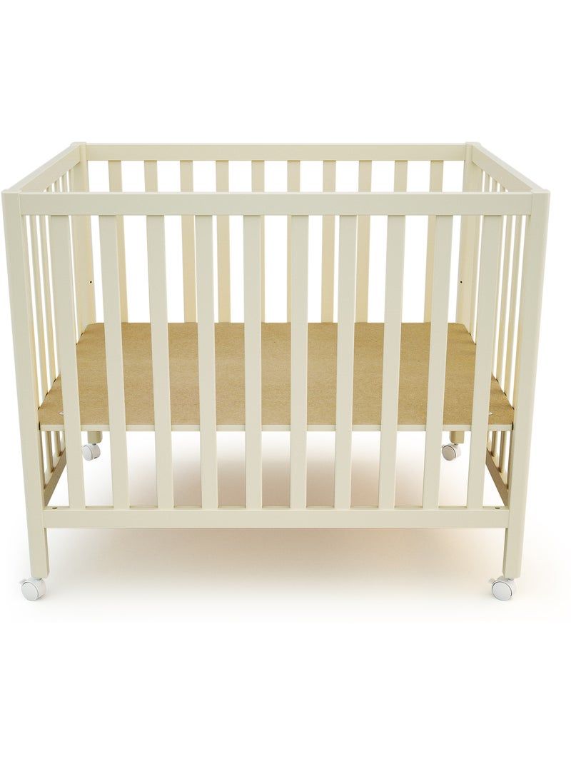 JURABABY - Parque infantil rectangular de madera FARA - Blanco Perla Blanco - Kiabi