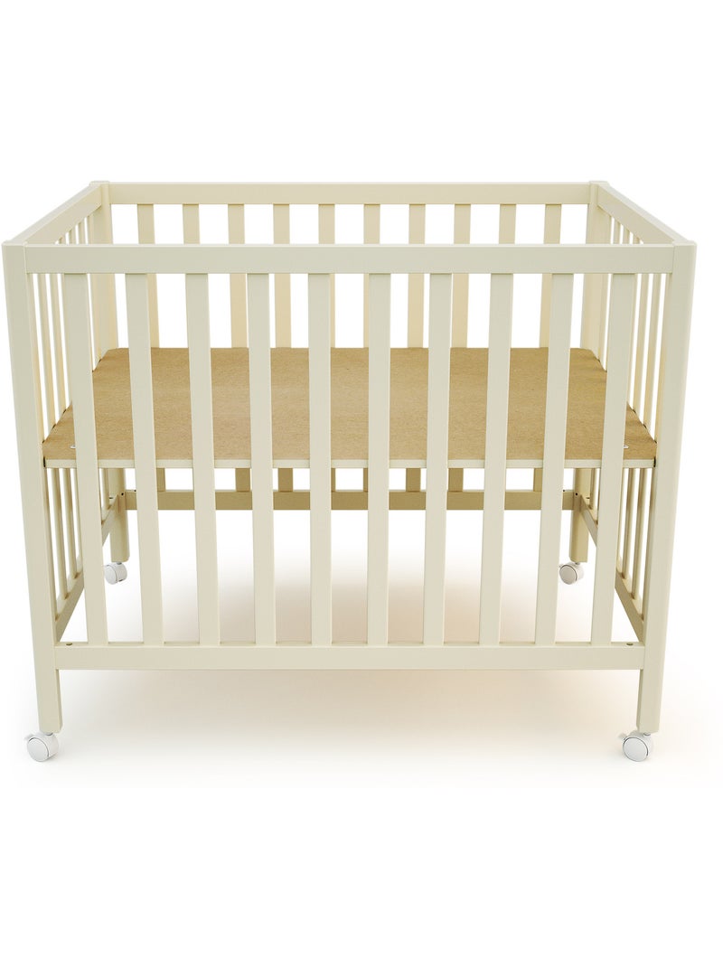 JURABABY - Parque infantil rectangular de madera FARA - Blanco Perla Blanco - Kiabi