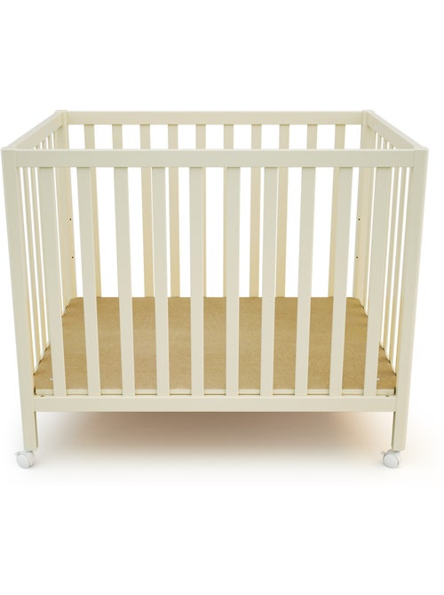 JURABABY - Parque infantil rectangular de madera FARA - Blanco Perla - Kiabi