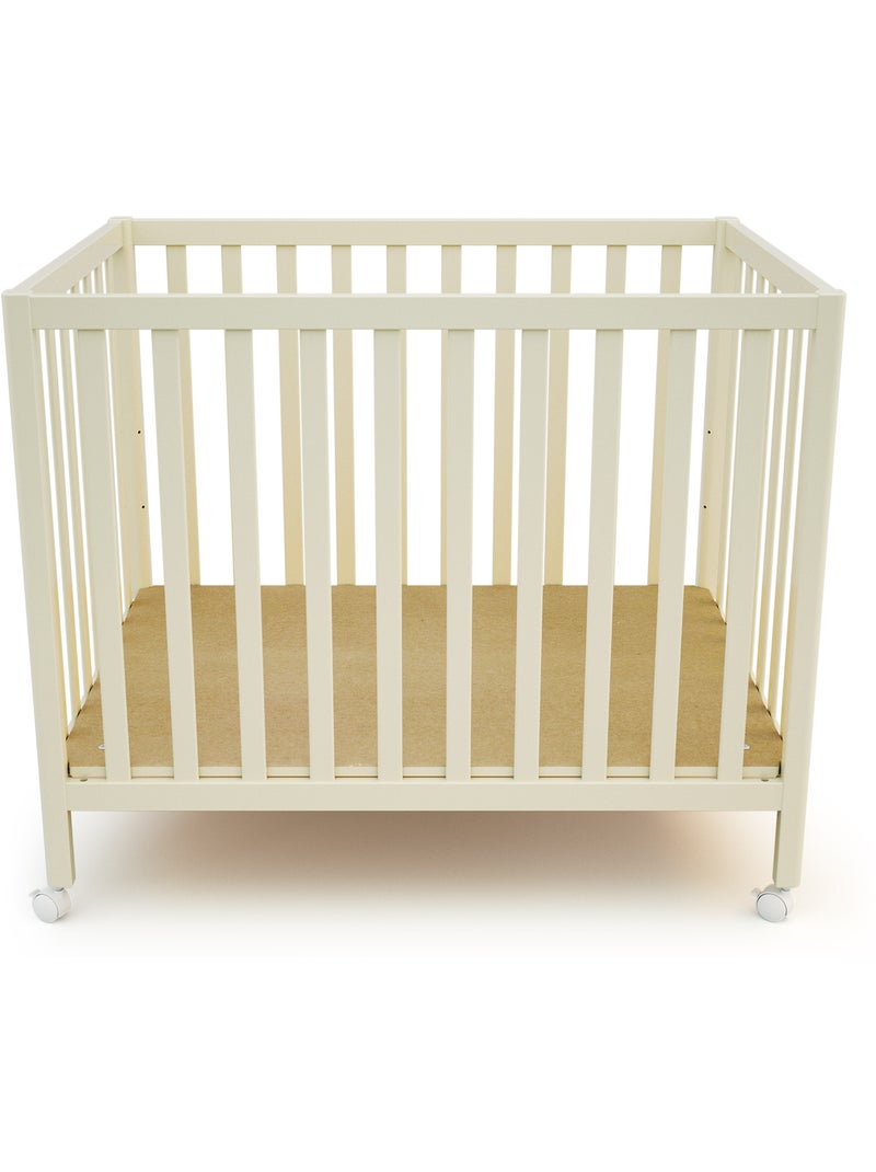 JURABABY - Parque infantil rectangular de madera FARA - Blanco Perla Blanco - Kiabi