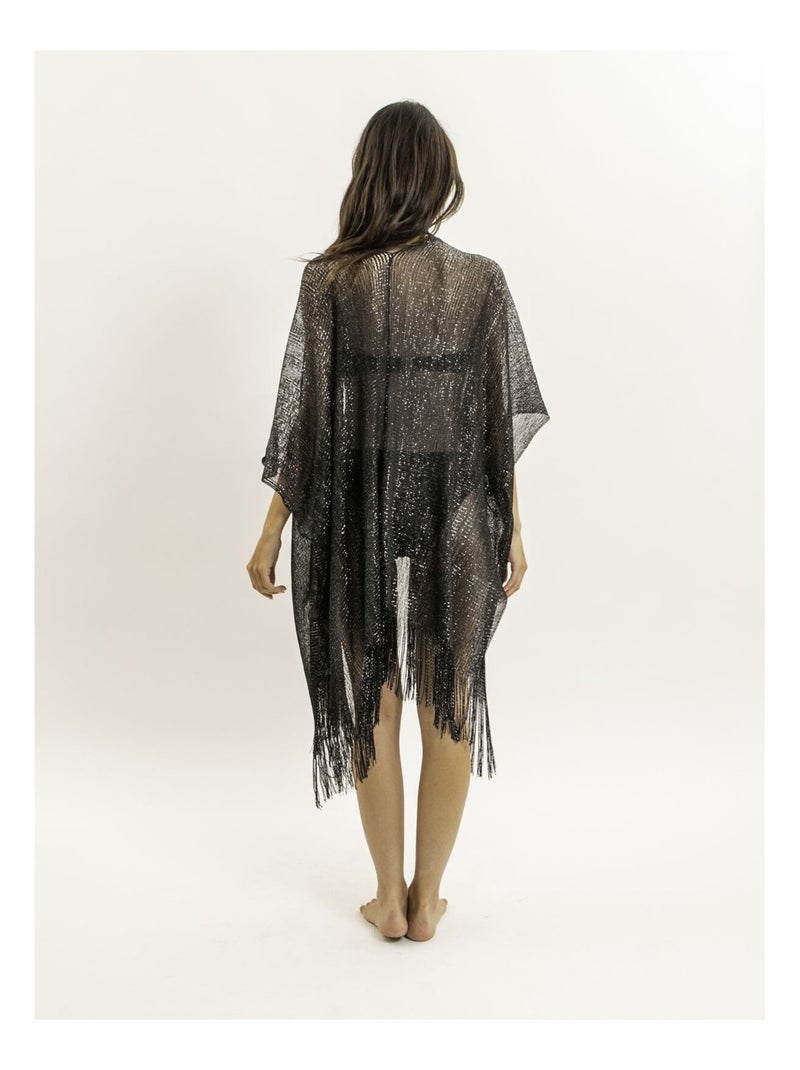 Kaftán lurex KARONA Negro - Kiabi
