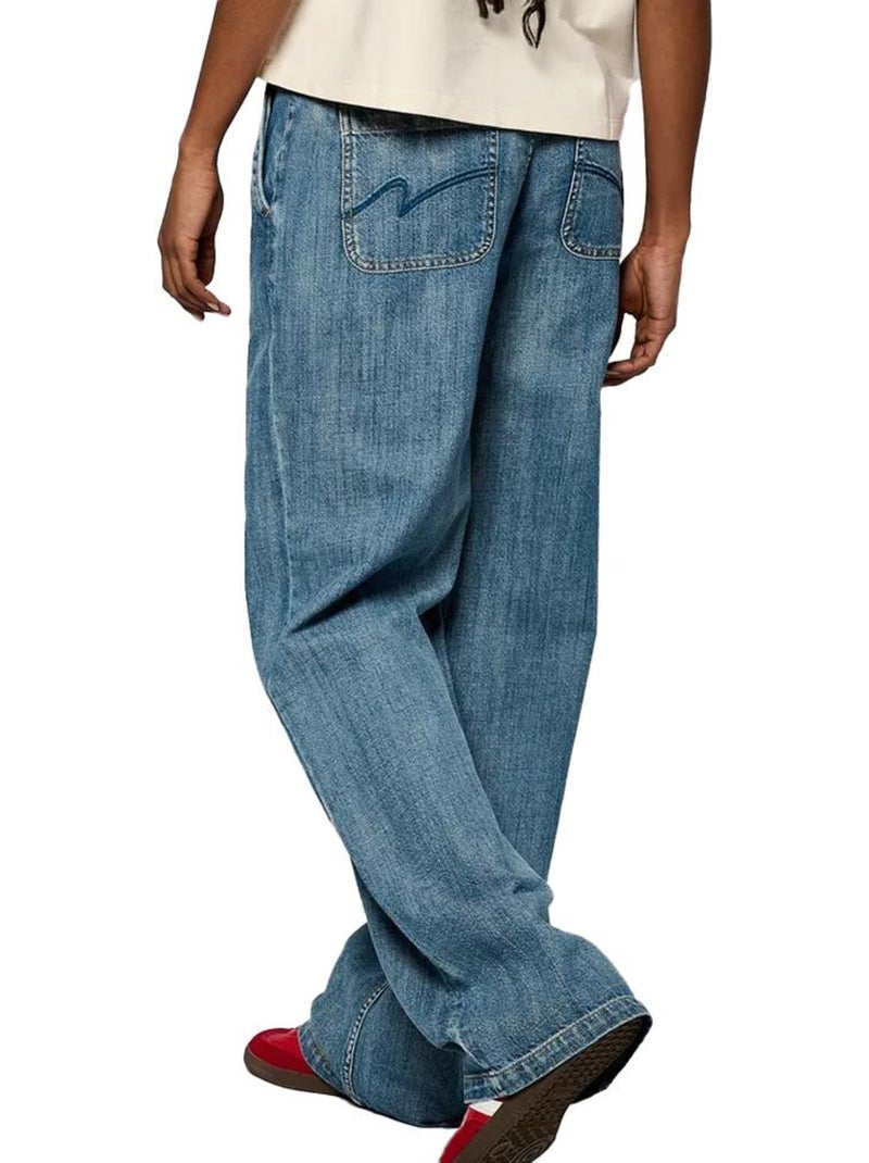Kaporal : jeans anchos para mujer Azul - Kiabi