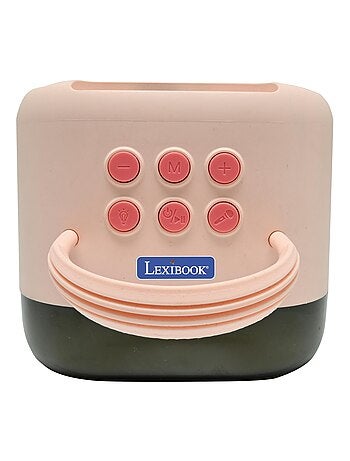 Karaoke Bluetooth rosa con 2 micrófonos inalámbricos