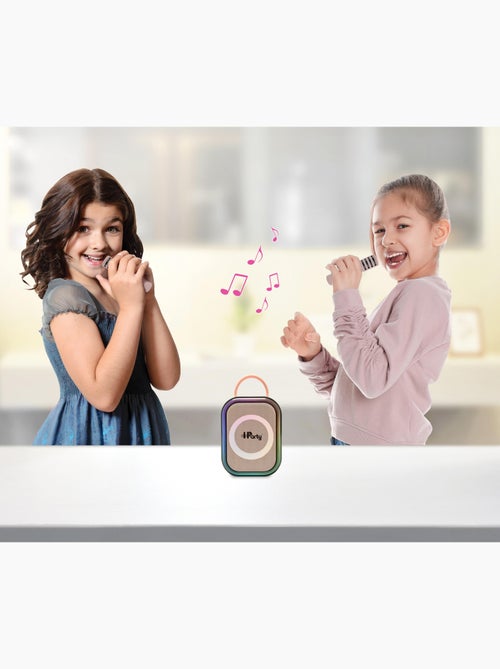 Karaoke bluetooth rosa con 2 micrófonos inalámbricos - Kiabi Karaoke bluetooth rosa con 2 micrófonos inalámbricos - Kiabi