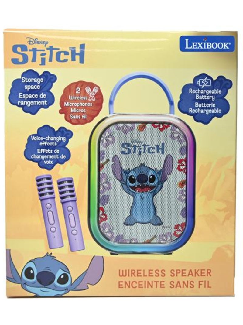 Karaoke Bluetooth Stitch con 2 micrófonos inalámbricos Multicolor - Kiabi