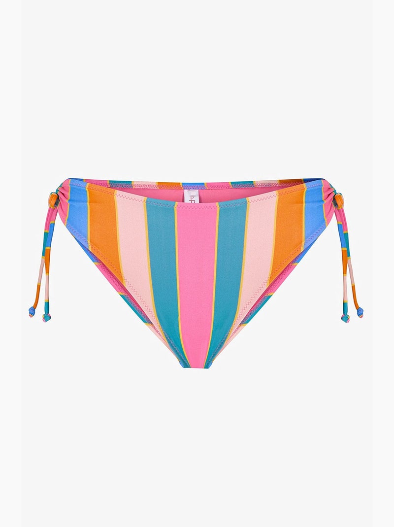 Katelyn ring braga de bikini a rayas de tiro medio penti Azul Naranja - Kiabi