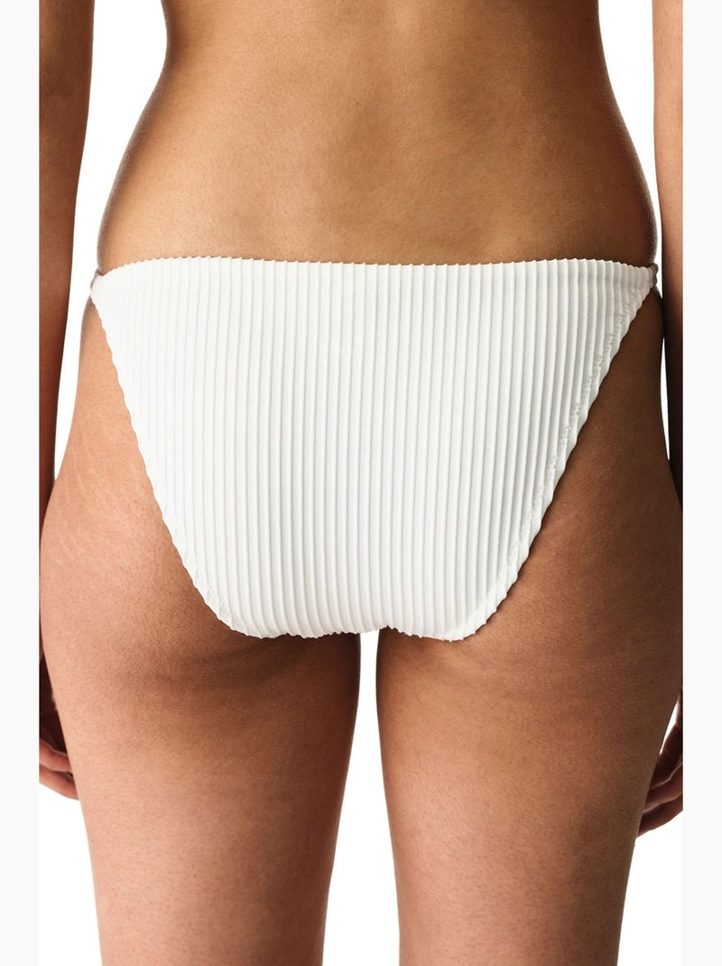 Kea side braga de bikini de tiro medio penti Blanco - Kiabi