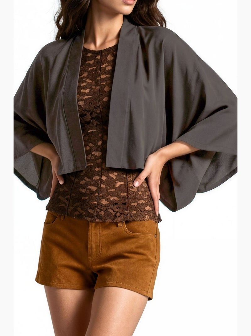 Kimono de mujer busem Negro - Kiabi