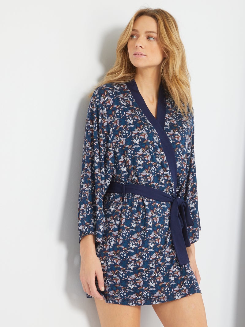 Kimono 'Envie de Lingerie' AZUL - Kiabi