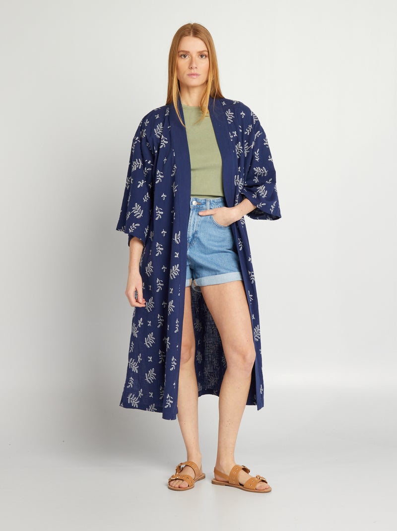 Kimono largo AZUL - Kiabi