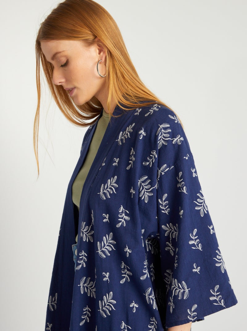 Kimono largo AZUL - Kiabi