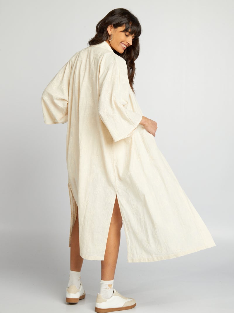 Kimono largo BEIGE - Kiabi
