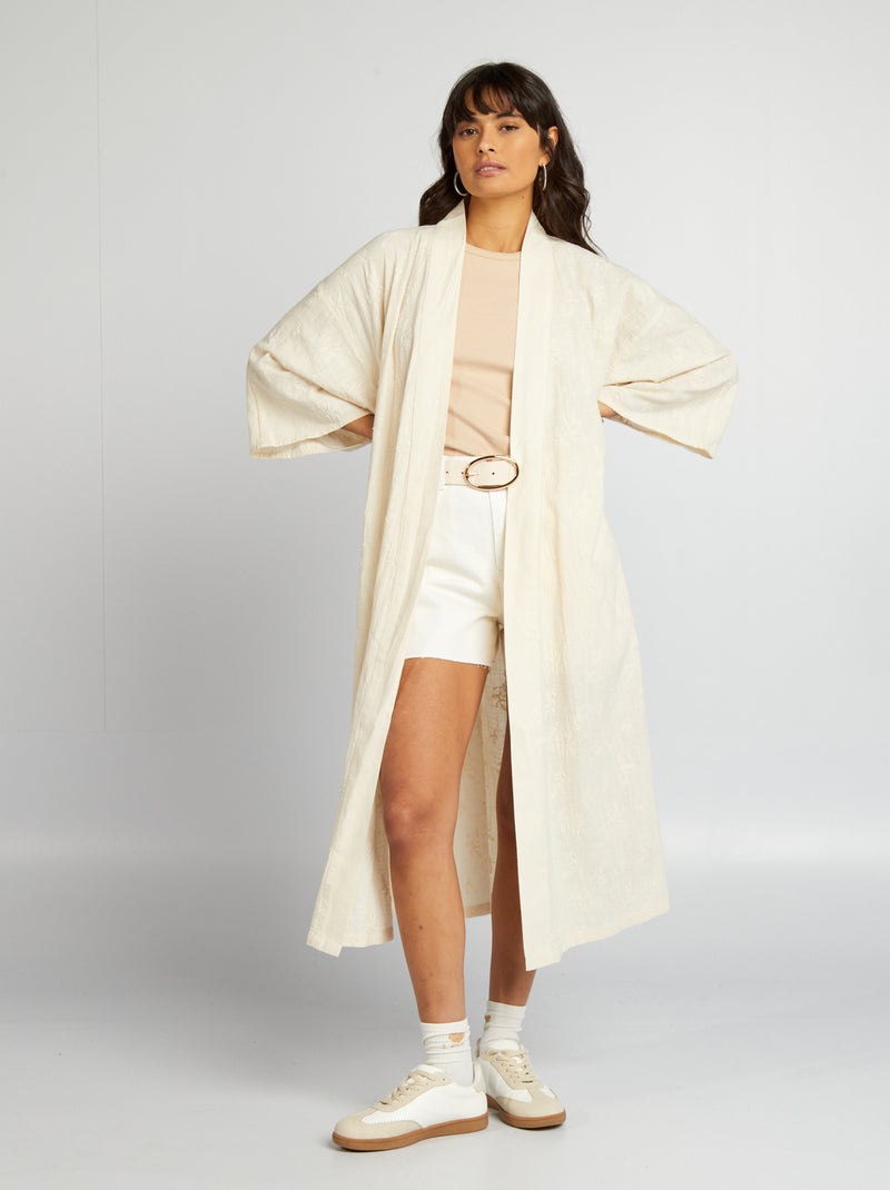 Kimono largo BEIGE - Kiabi