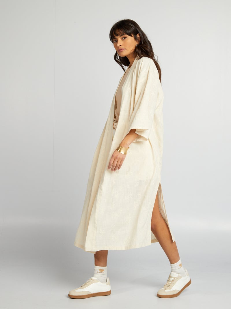 Kimono largo BEIGE - Kiabi