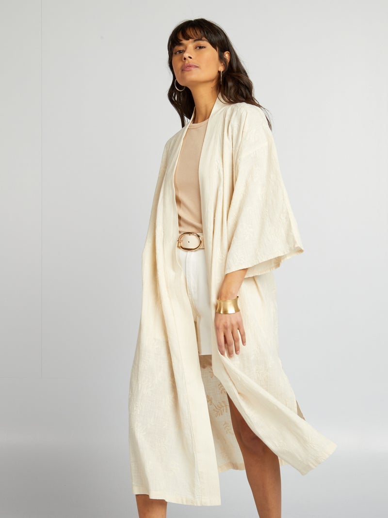 Kimono largo BEIGE - Kiabi