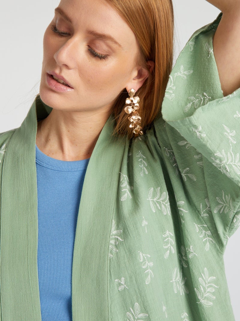Kimono largo VERDE - Kiabi