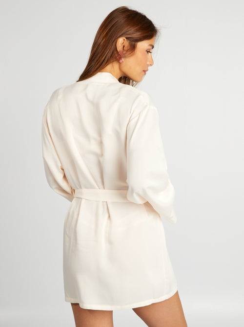 Kimono midi de raso - Kiabi
