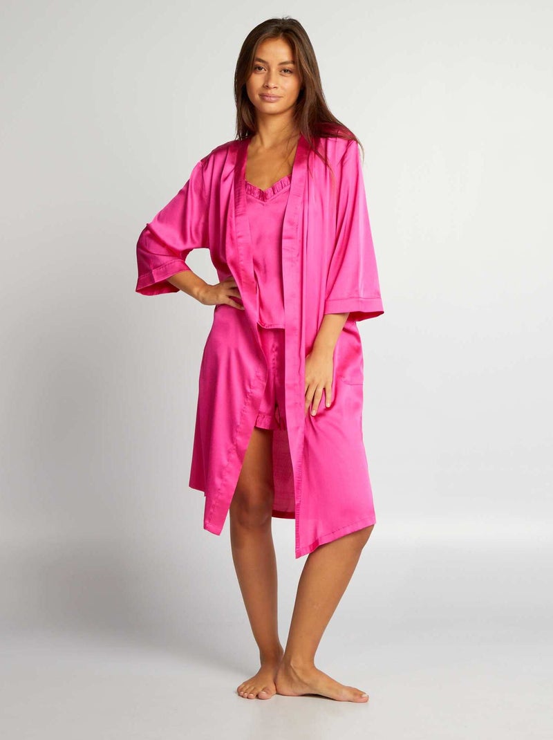 Kimono satinado ROSA - Kiabi