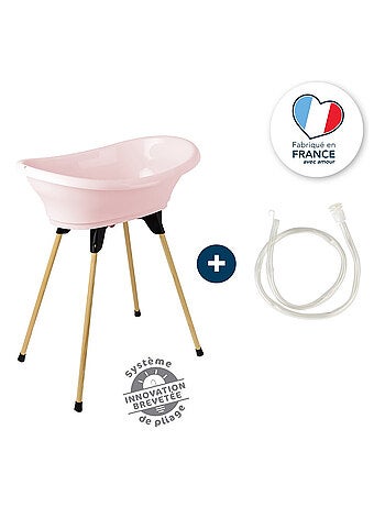 Kit de baño para bebé Thermobaby Vasco con soporte plegable y tubo de desagüe