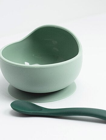 Kit comida silicona bebé - 2 piezas